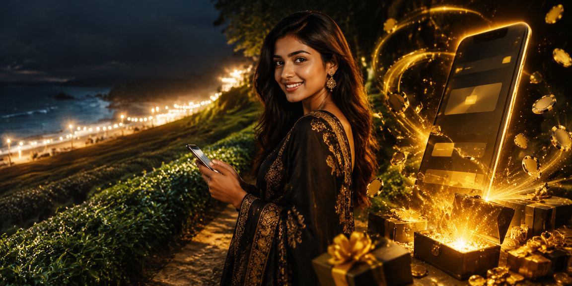 A member making casino transactions on mobile at a tea garden in Cox's Bazar
