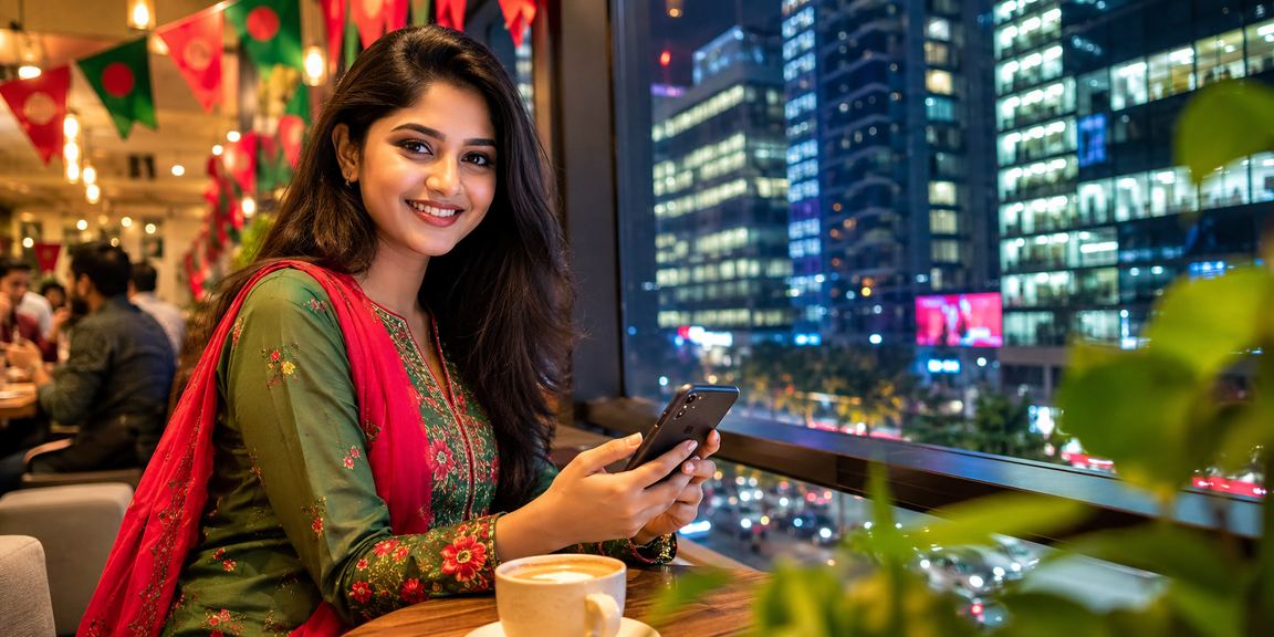 ঢাকায় একজন ব্যবহারকারী মোবাইলে sportify পেমেন্ট করছেন